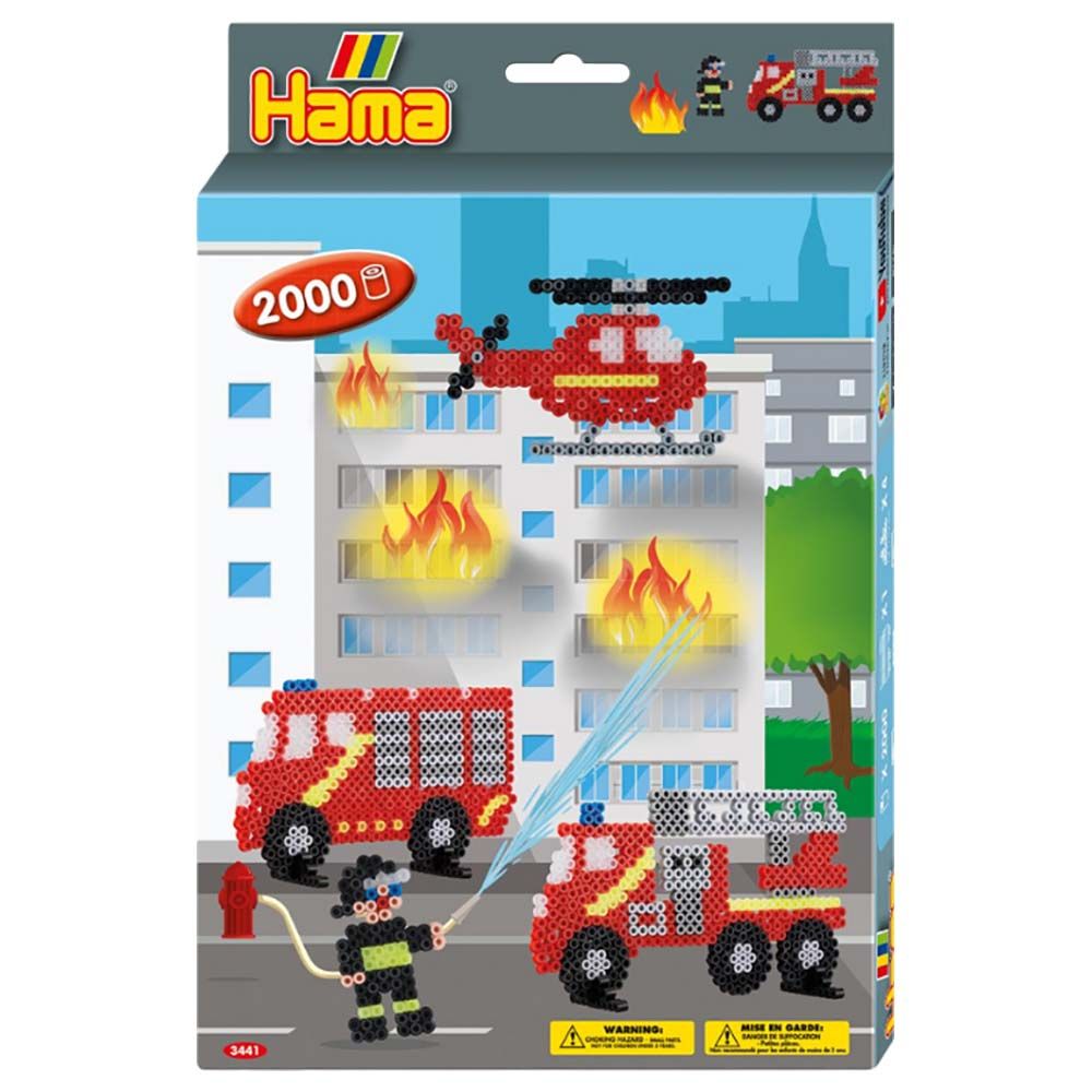 Hama - Midi Beads Hanging Box 2000pcs - Fire Fighters