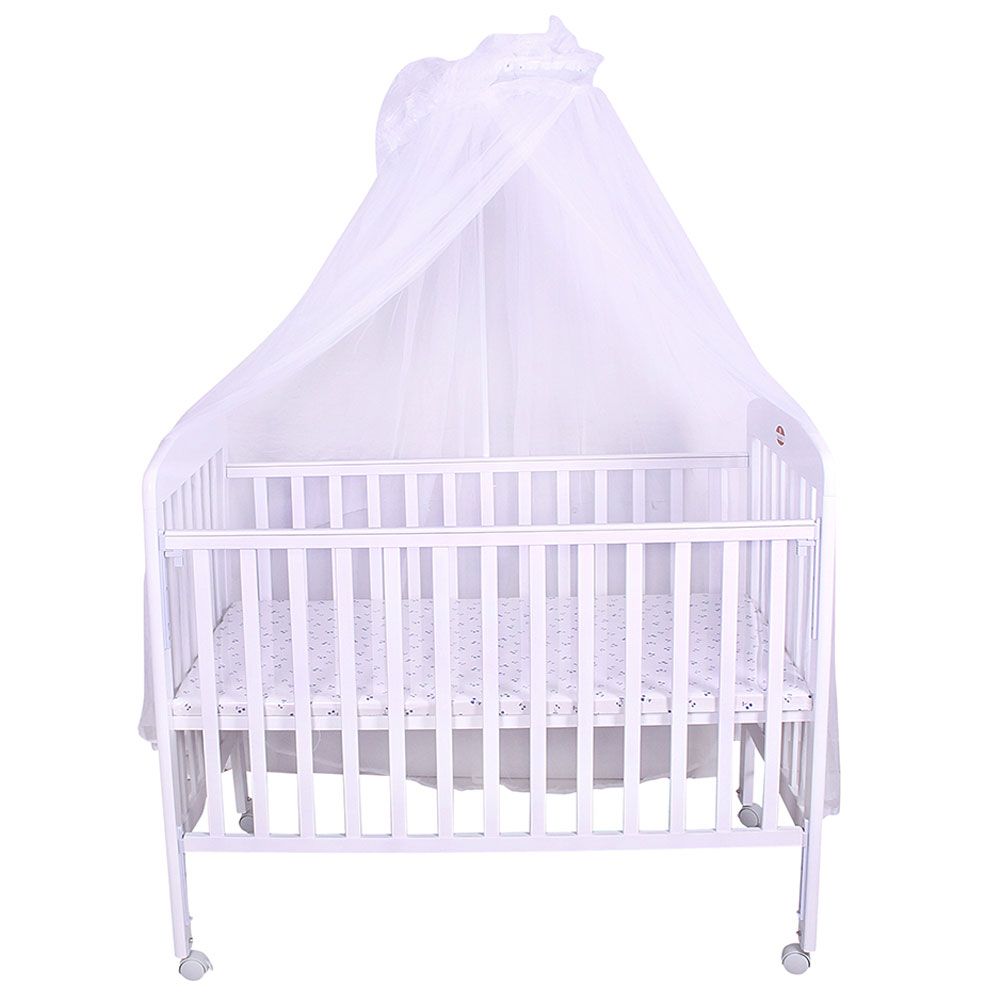 Baby Plus - Wooden Baby Bed - White