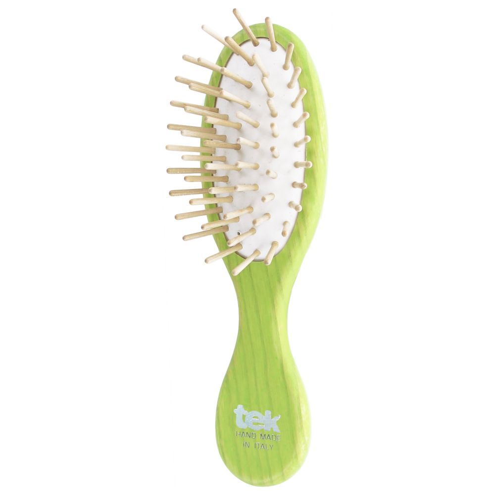 Tek - Little Oval Wooden Purse Brush - Lime