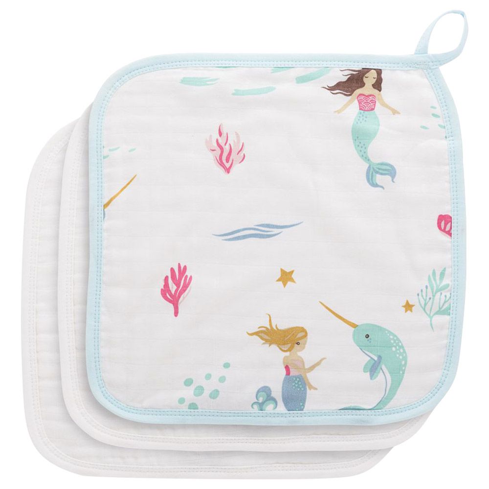 Anvi Baby - Face Cloth - Pack of 3 - Mermaids