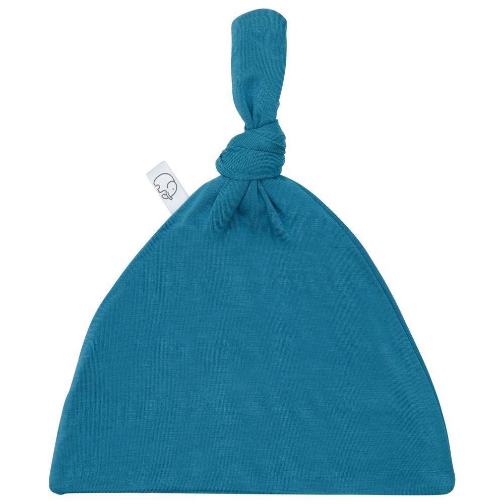 Anvi Baby - Organic Bamboo Knotted Beanie/Hat - Blue