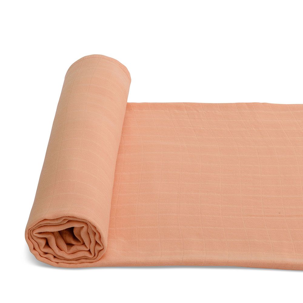 Anvi Baby - Organic Bamboo Muslin Swaddle - Just Peachy