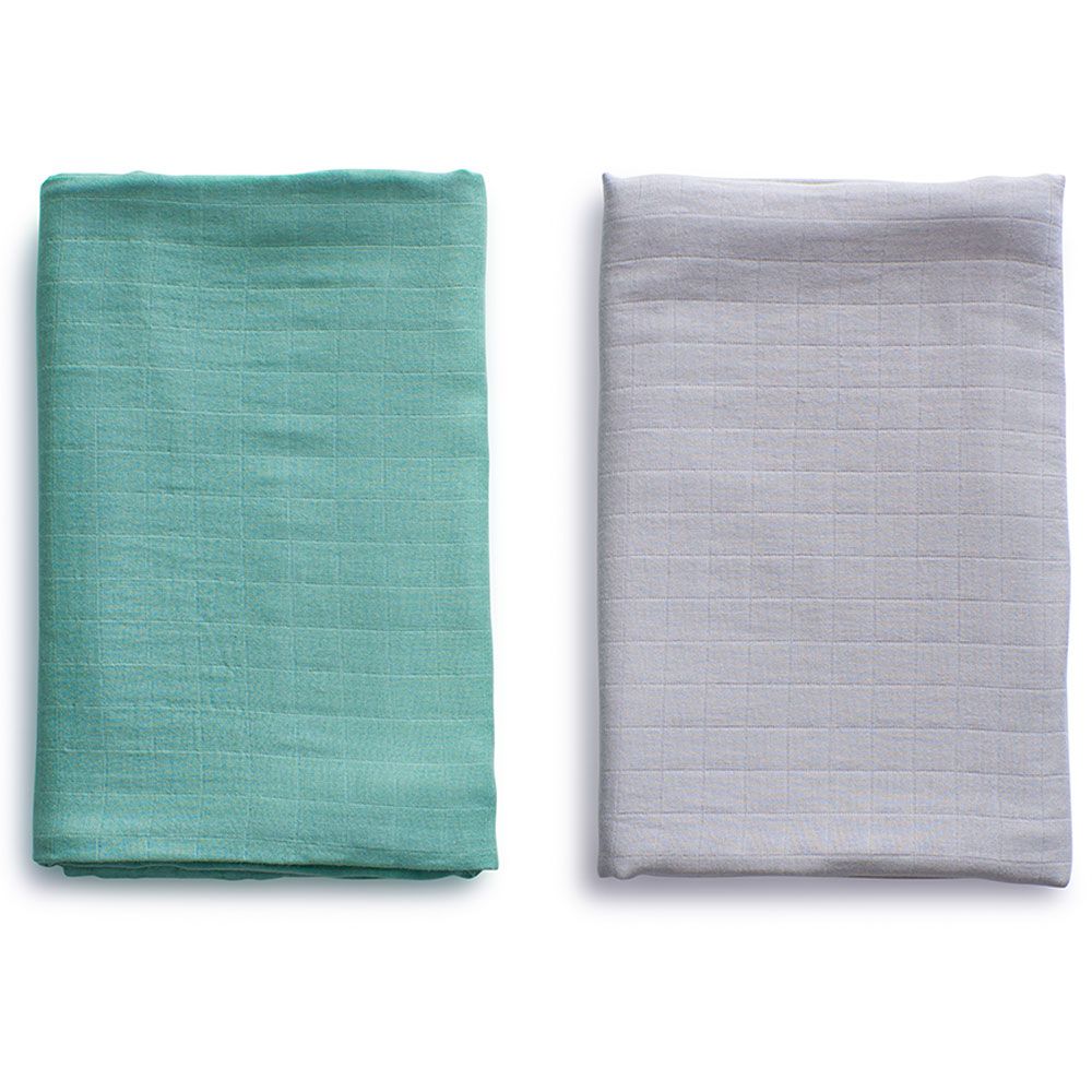 Anvi Baby - Organic Muslin Swaddle 2pc - Turbid Waters