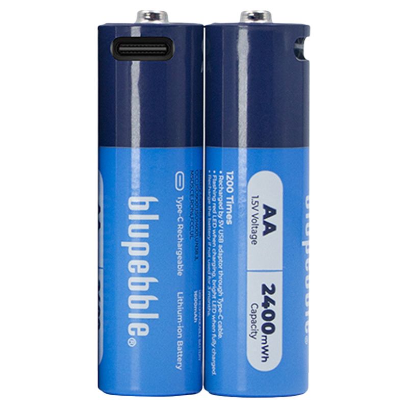 Blupebble - Blucell Type C AA 1600mAh Batteries - Pack of 2