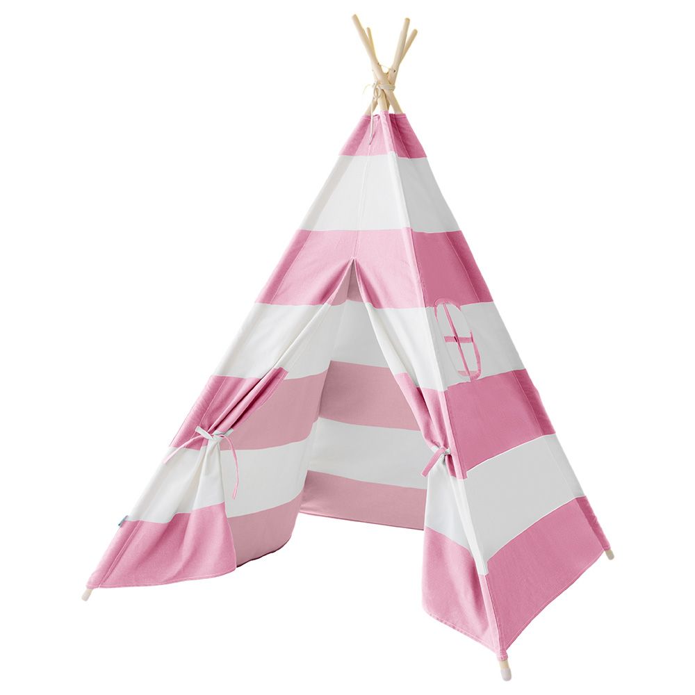 The Kids HQ - Teepee - Pink Stripe