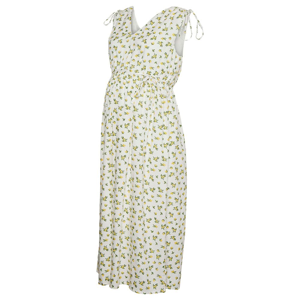 Mamalicious - Sleeveless Midi Dress - Snow White