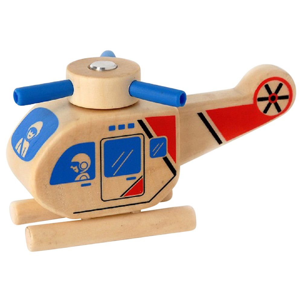 Click Clack - Helicopter Wooden Toy