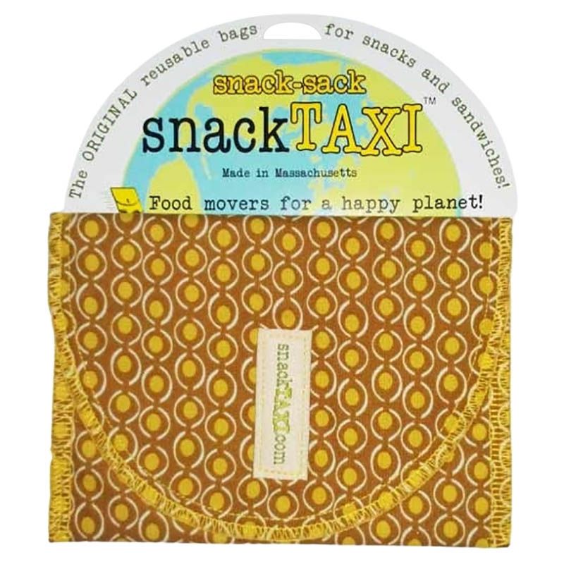 SnackTaxi - Reusable Sandwich Bag - Brown Peas