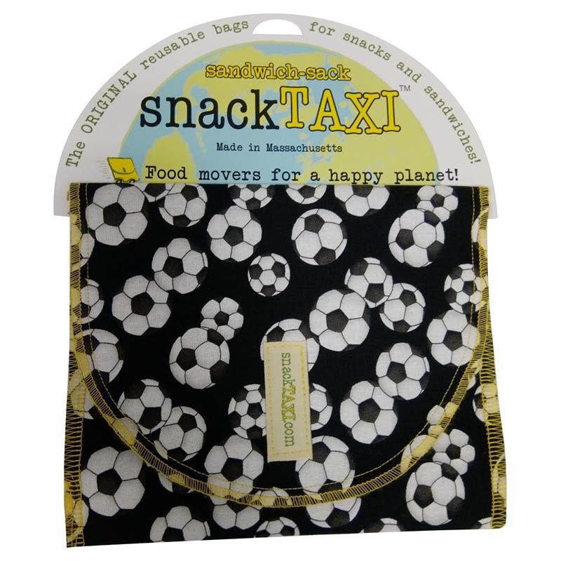 SnackTaxi - Reusable Sandwich Bag - Soccer