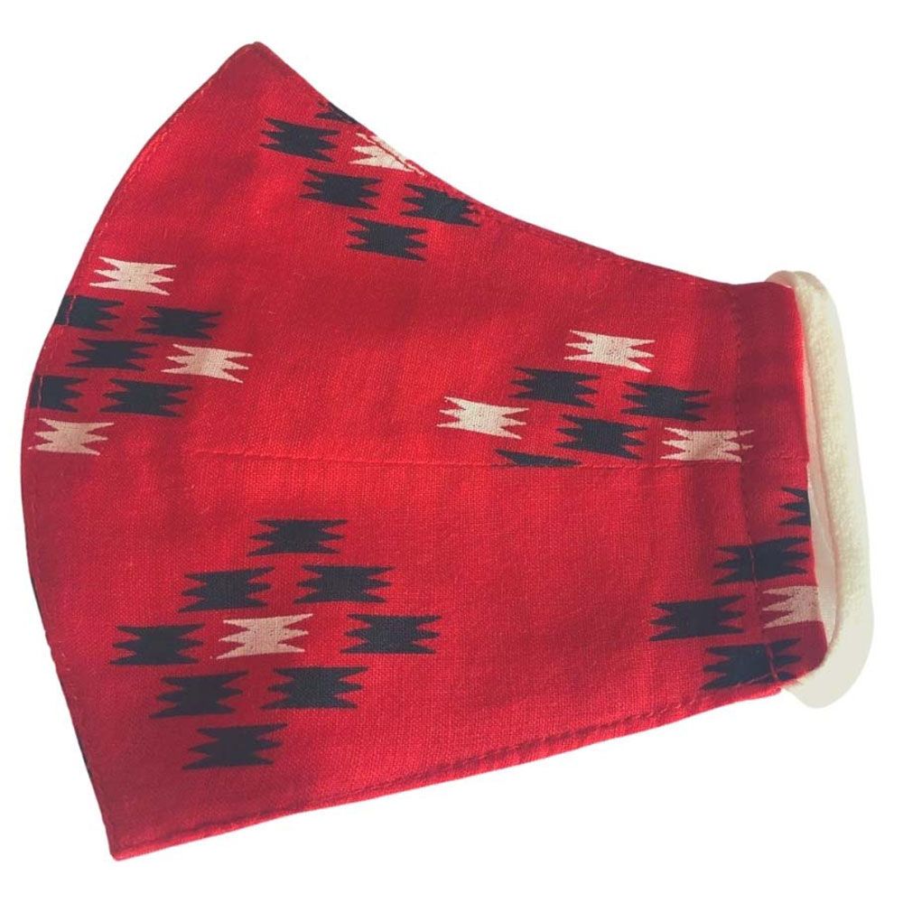 Ecostore - Red Ikat Women's Face Mask