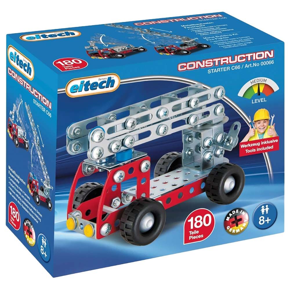 Eitech - Firetruck Junior Construction Metal Building Kit 180pcs