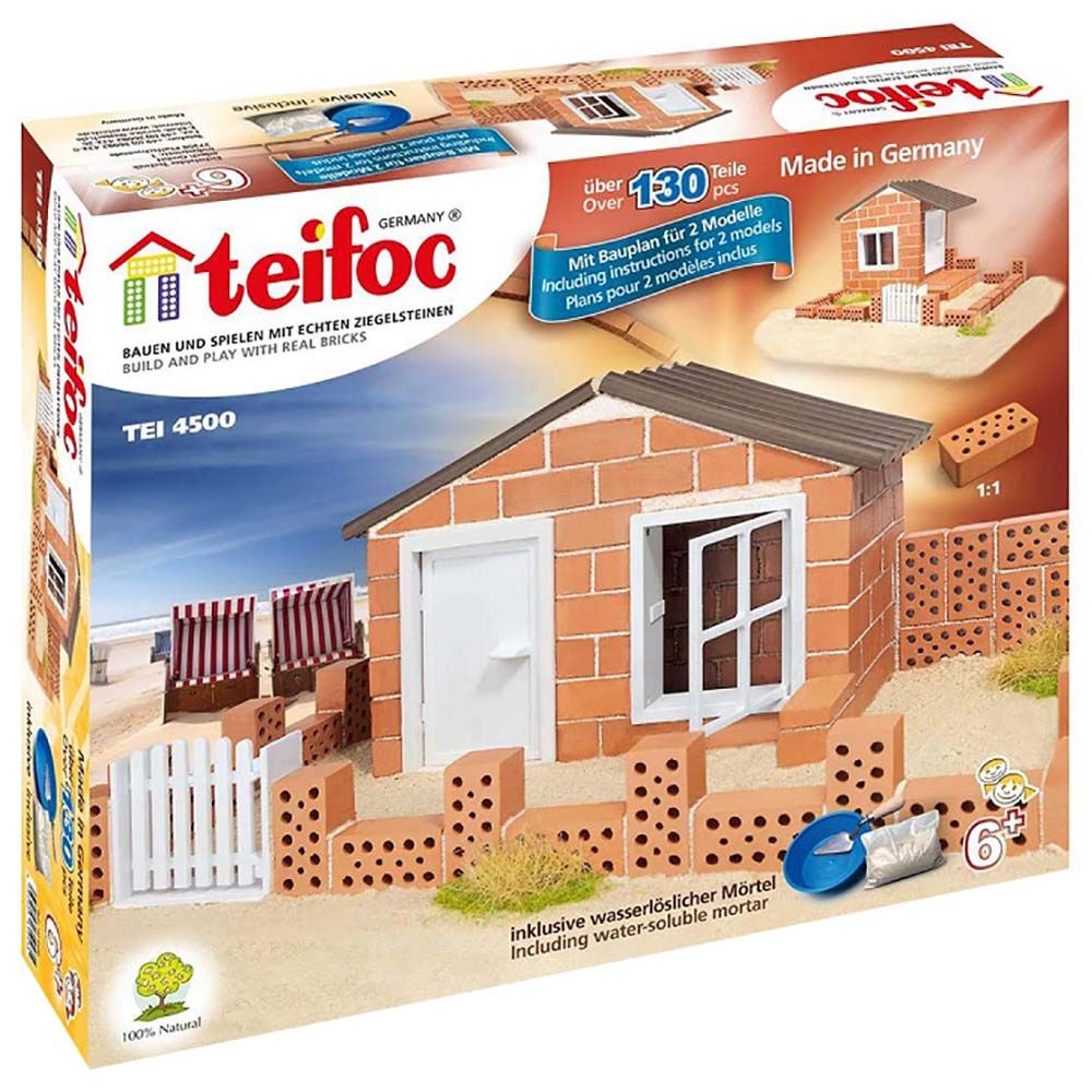 Teifoc - Beach House / Summer Cottage Brick Construction Set 130pcs