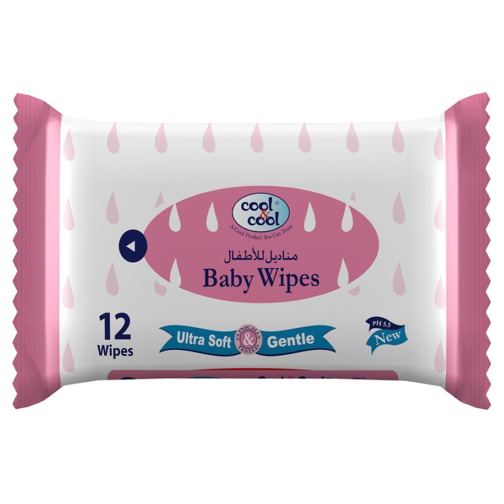 Cool & Cool - Baby Ultra Soft & Gentle Wipes 12's