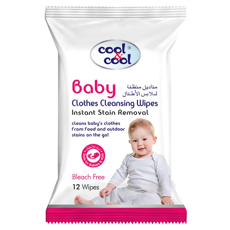 Cool & Cool - Baby Clothes Cleansing Wipes - 12s