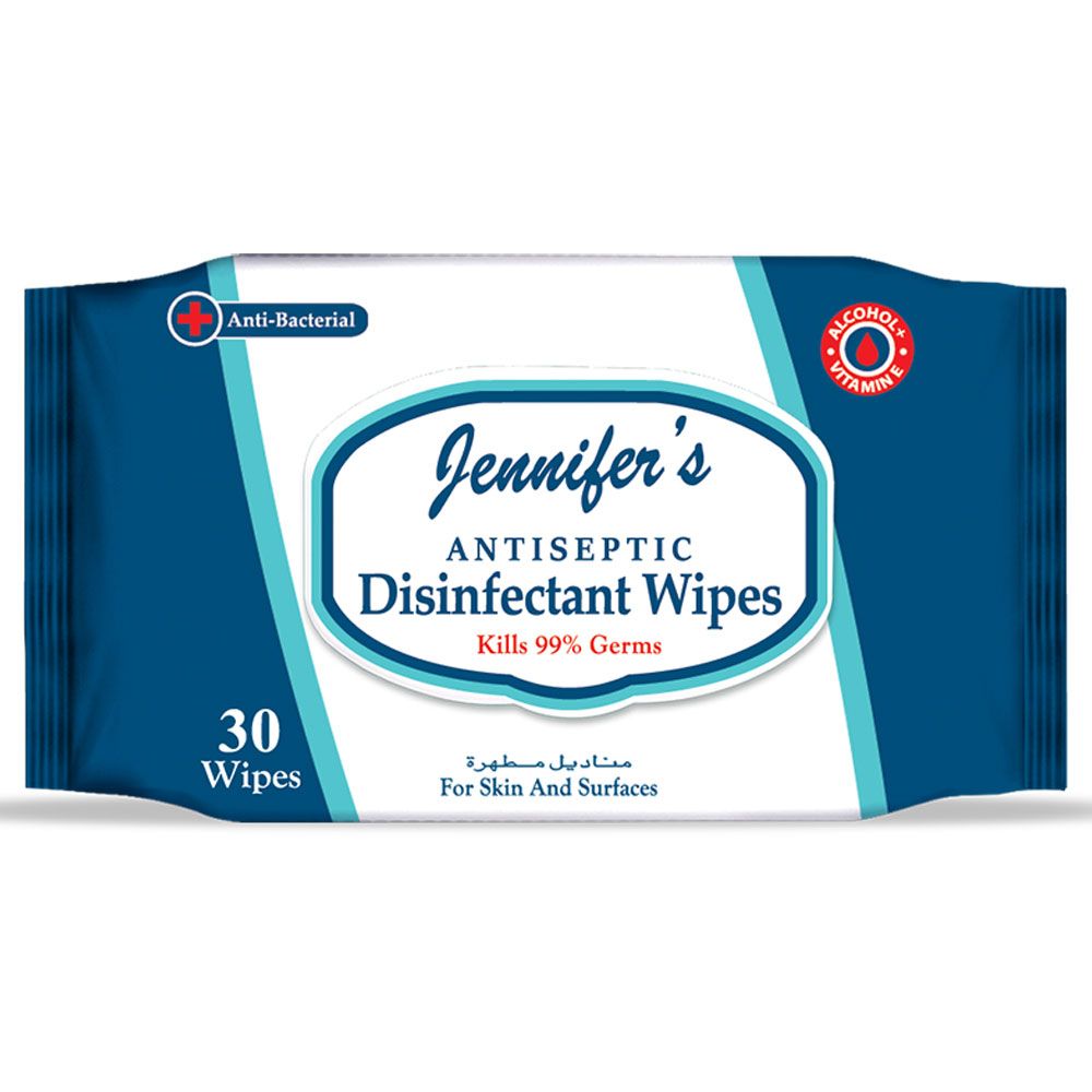 Jennifer's - Antiseptic Disinfectant Wipes 30s