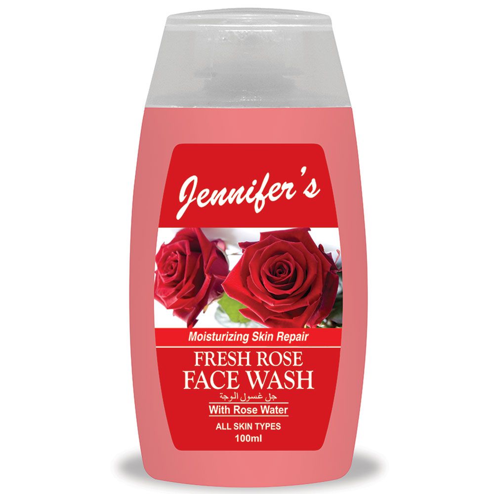 Jennifer's - Face Wash 100ml - Fresh Rose