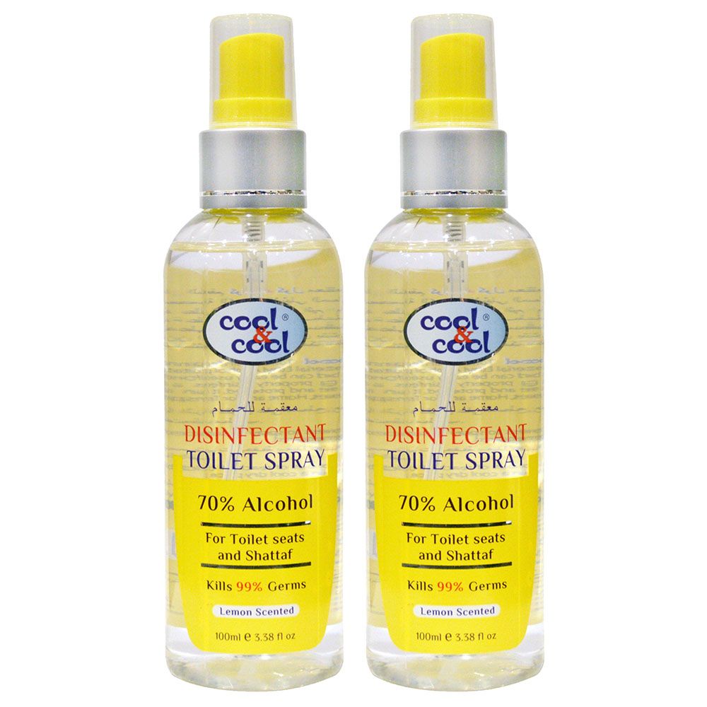 Cool & Cool - Disinfectant Toilet Spray 100ml Pack of 2 