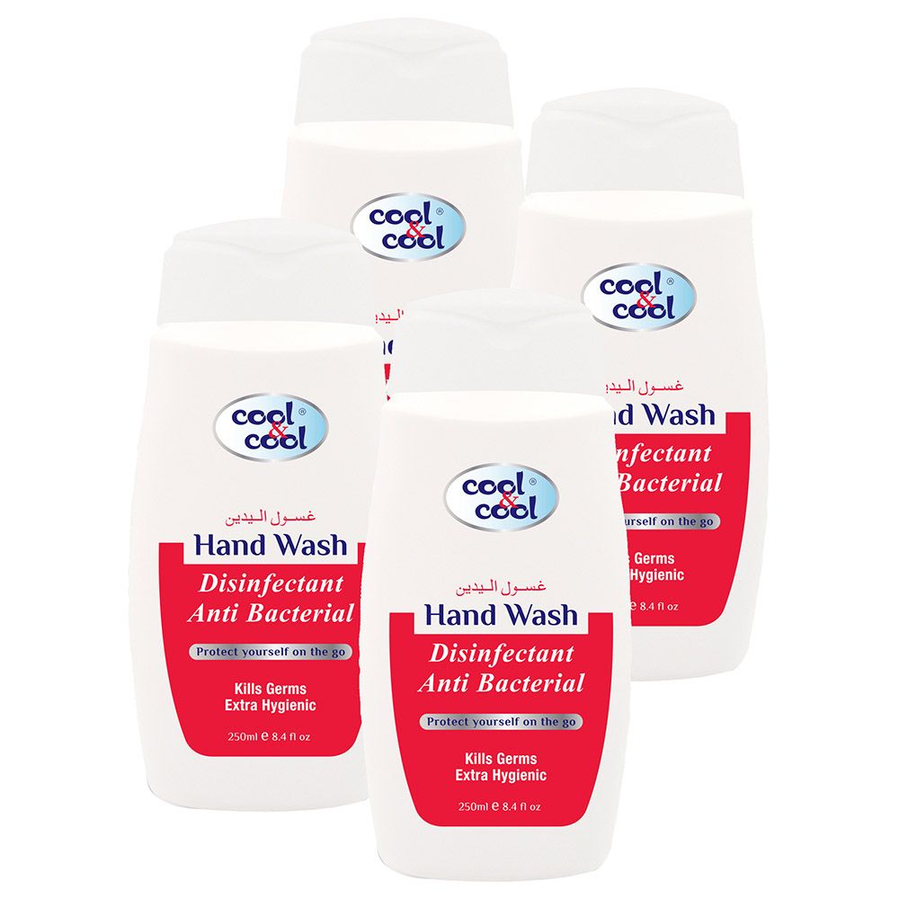 Cool & Cool - Anti-Bacterial Disinfectant Hand Wash 250ml x4