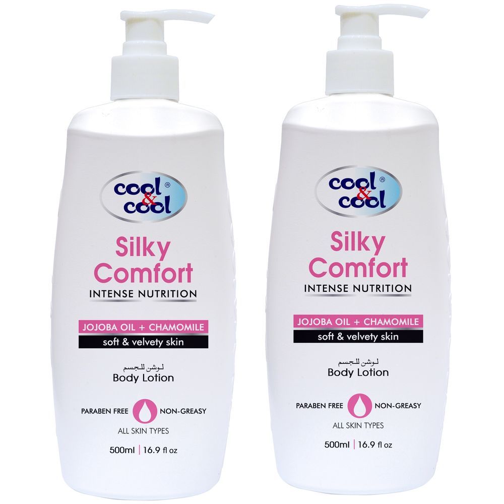 Cool & Cool - Body Lotion Silky Comfort 500ml Pack of 2