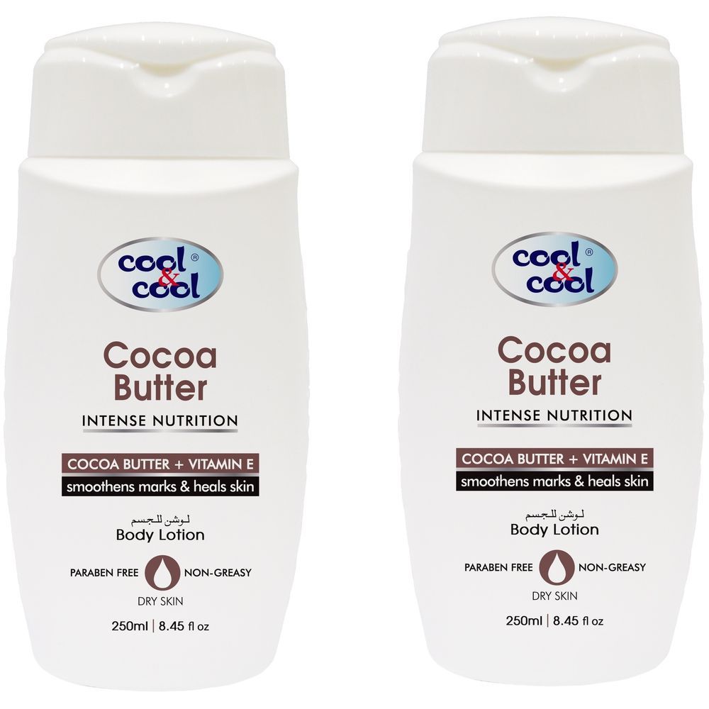 Cool & Cool - Body Lotion Cocoa Butter 250ml Pack of 2