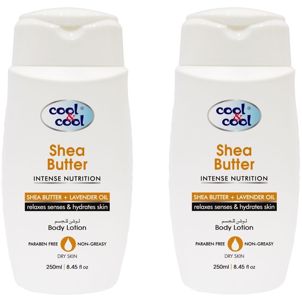 Cool & Cool - Body Lotion Shea Butter 250ml Pack of 2