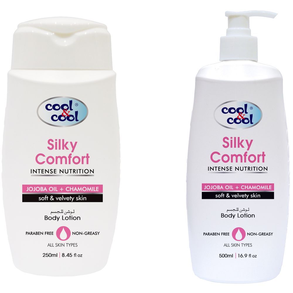 Cool & Cool - Body Lotion Silky Comfort 500ml + 250ml