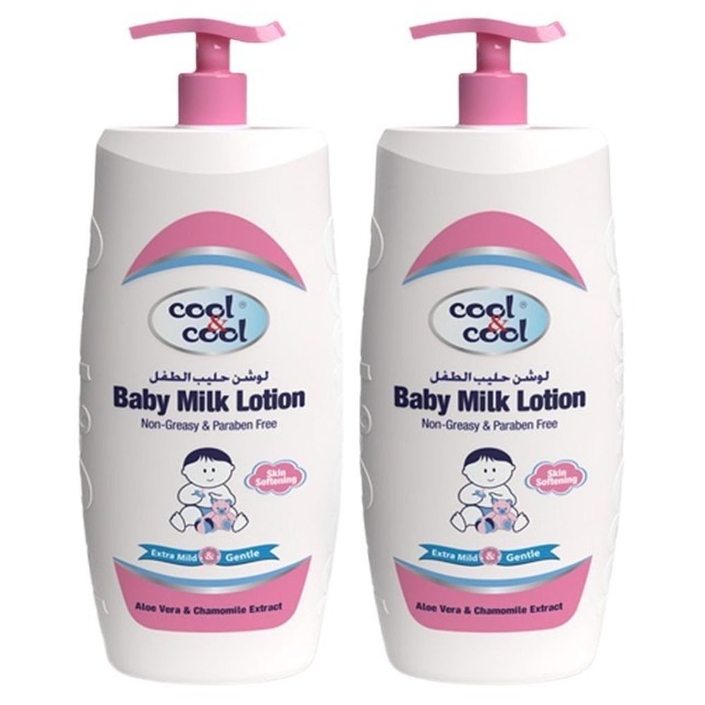 Cool & Cool - Baby Milk Lotion - Pack Of 2 - 1L