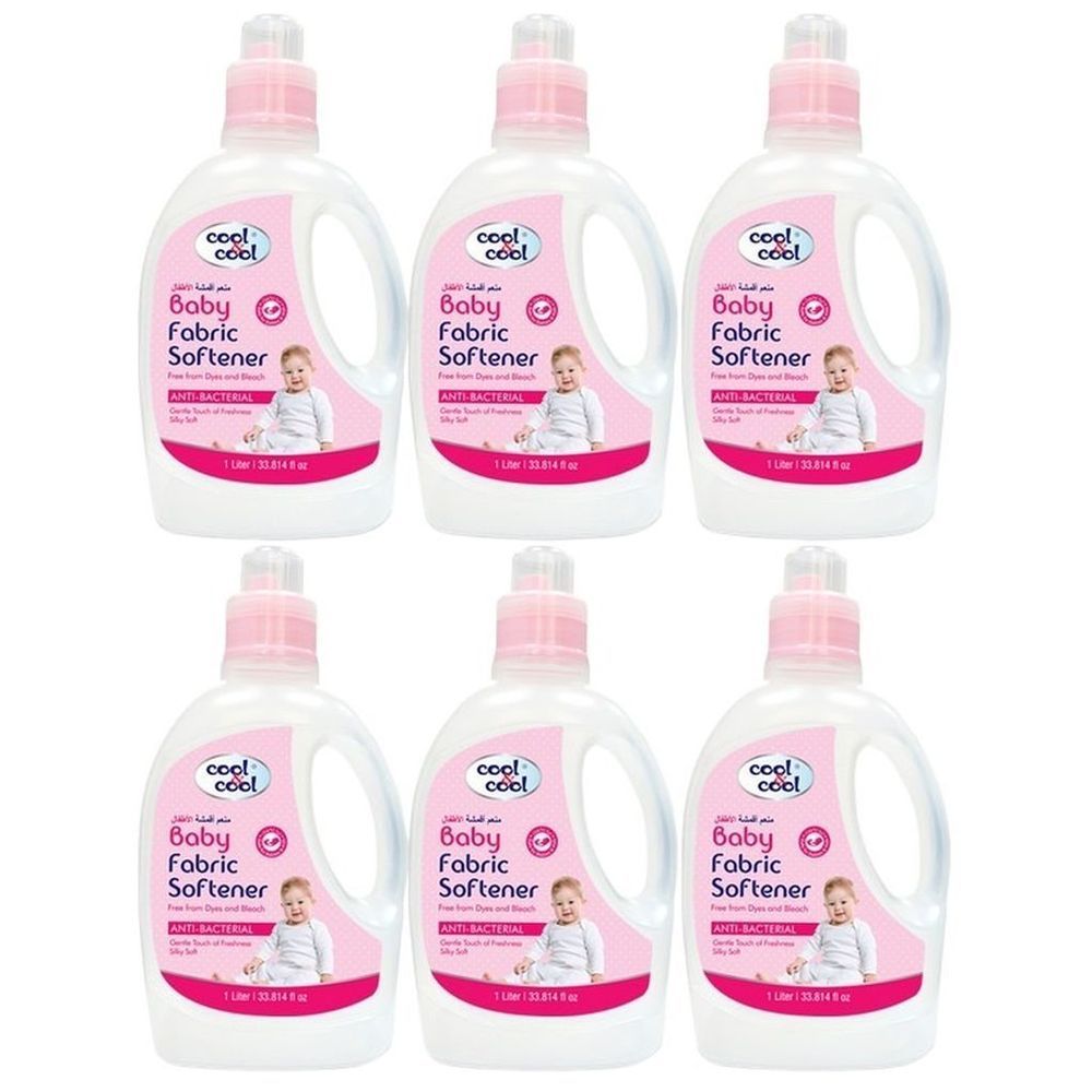 Cool & Cool - Baby Fabric Softener 1L Pack Of 6