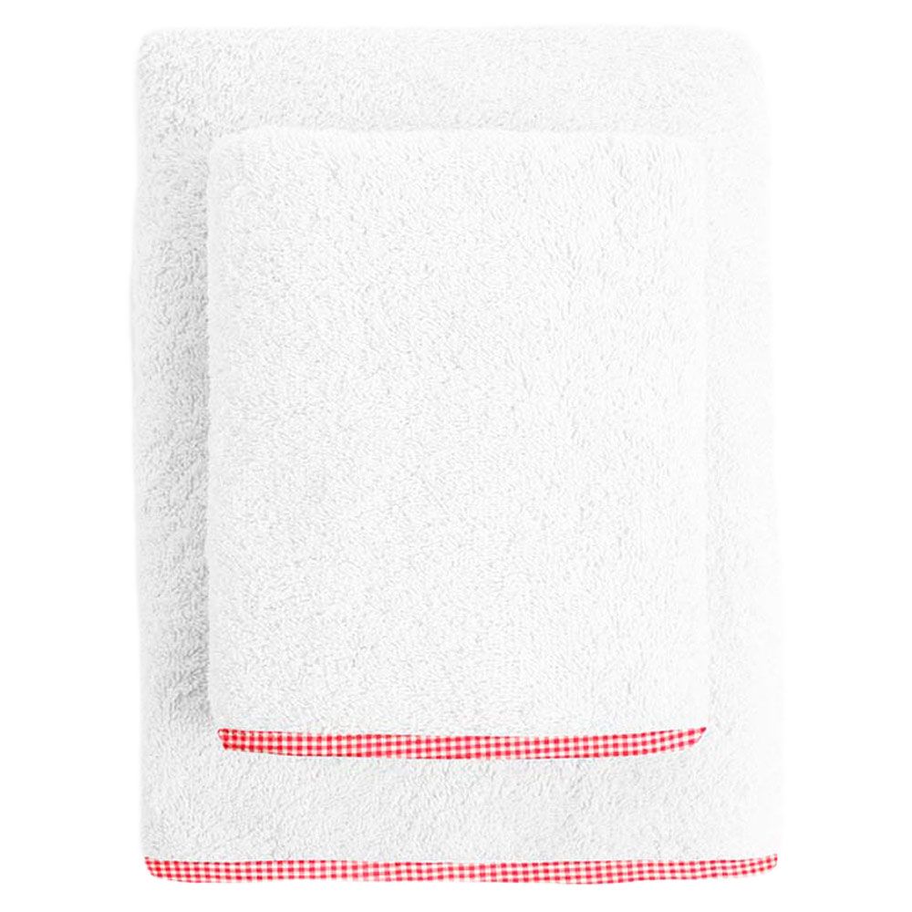 The Baby Atelier - Junior Towel Set - Red Checks