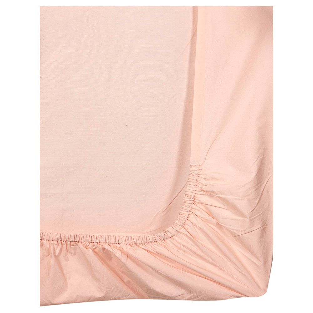 The Baby Atelier - Organic Fitted Single Sheet Set - Neutral Pink