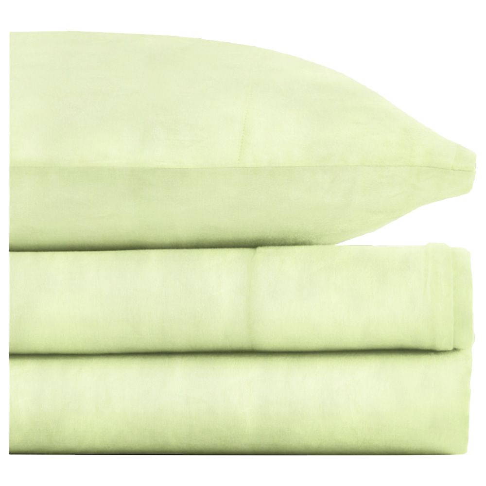 The Baby Atelier Organic Fitted Single Sheet Set, Lime Green