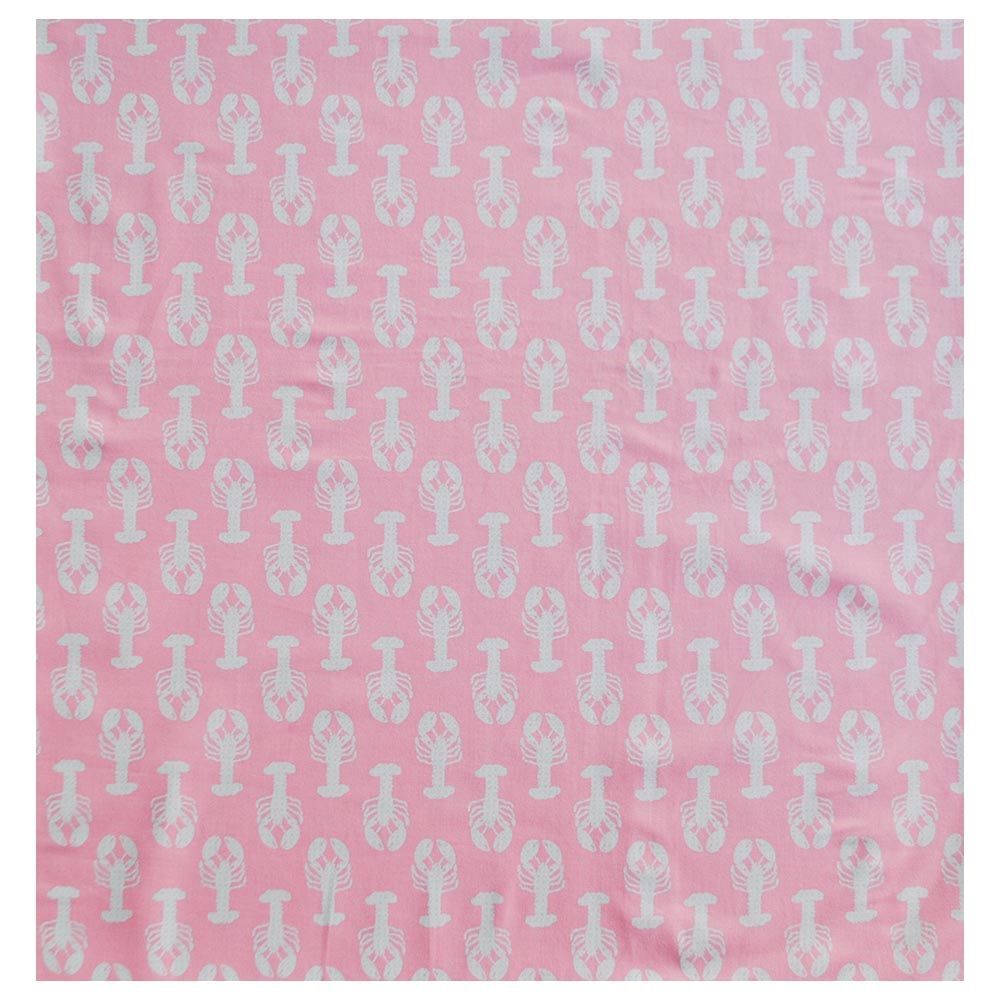 The Baby Atelier - Junior Bed Cover - Single - Pink Crab