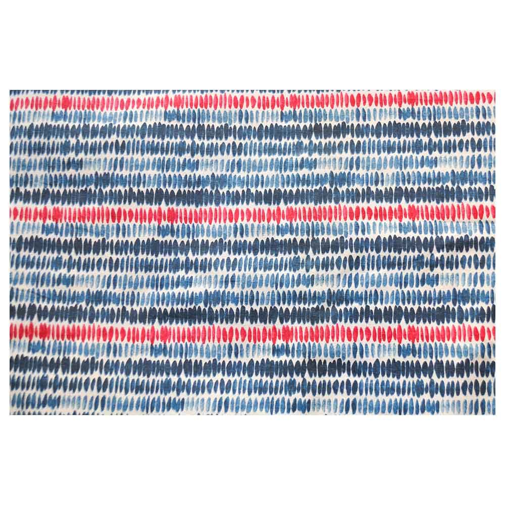 The Baby Atelier - Junior Bed Cover - Single - Red & Blue Brushstrokes