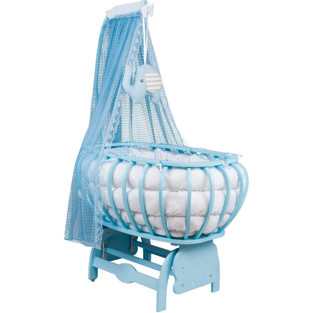 Bebbe - Regular Modena Cradle 55x90cm - Blue