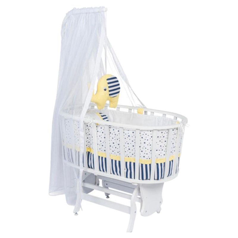 Bebbe - Evo Disassembled Cradle 95x55cm - White/Yellow