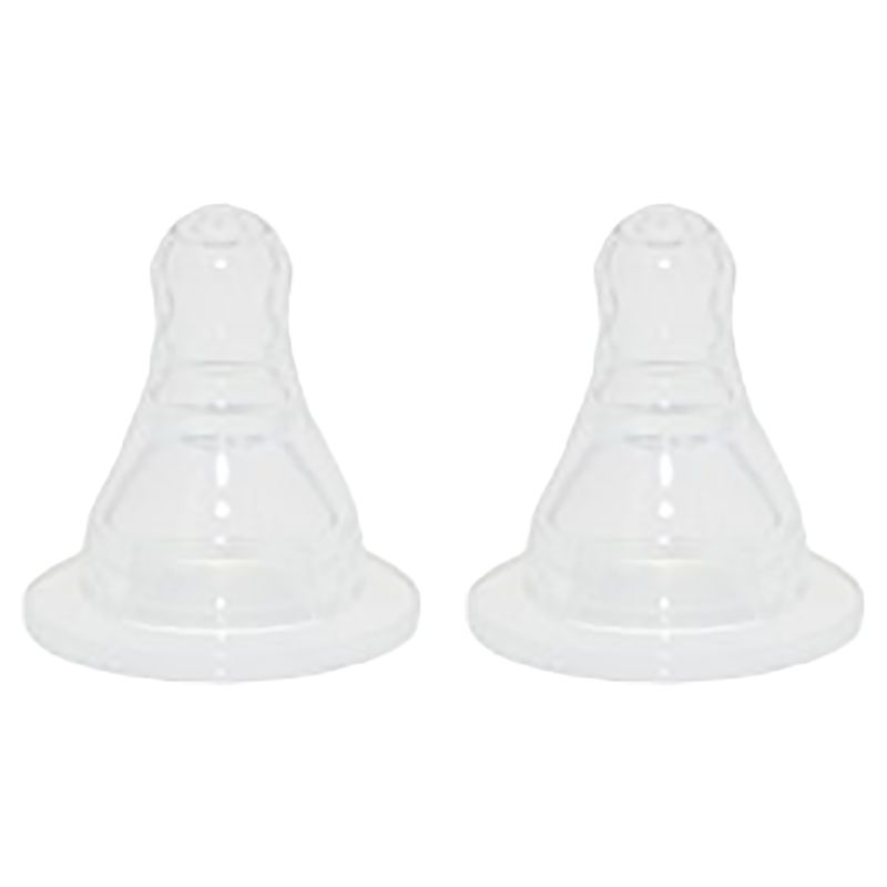 OrganicKidz - Peristaltic Slow Flow Narrow Necked Nipples - Pack Of 2