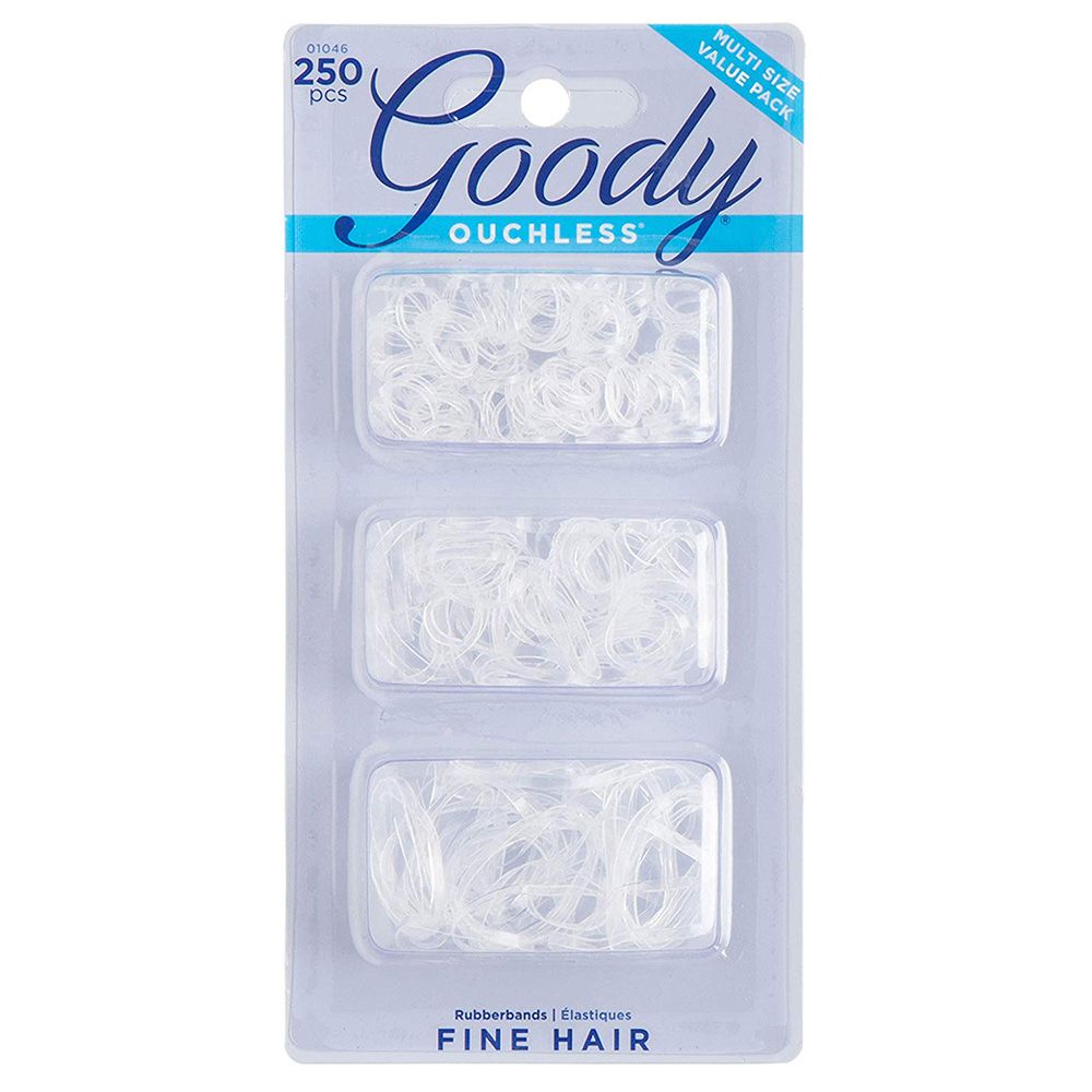 Goody - Ouchless Multi Clear Ponyband Elastics 250ct