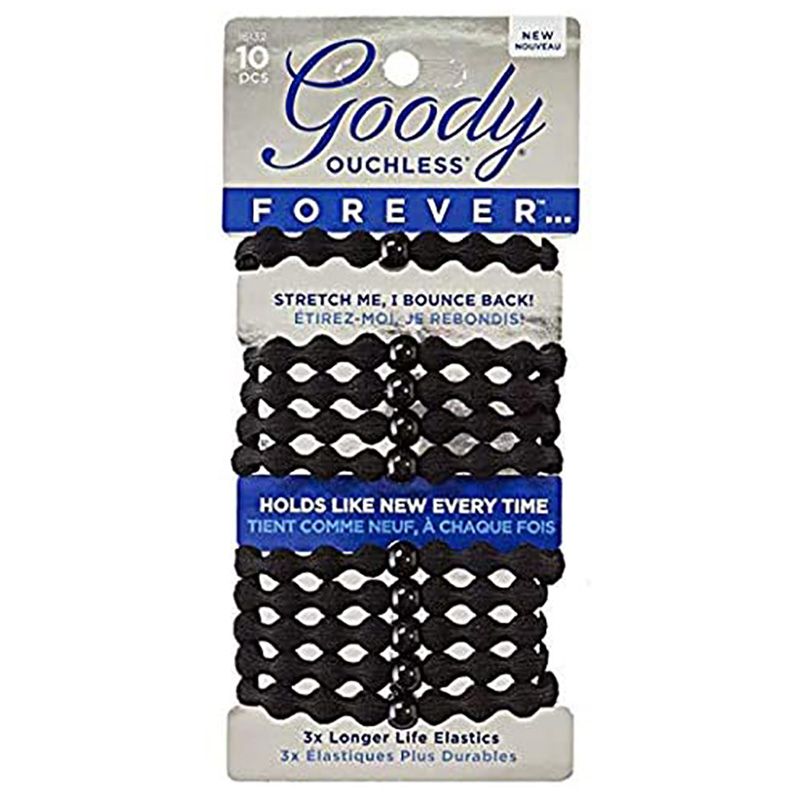 Goody - Ouchless Forever Black Elastics 10ct