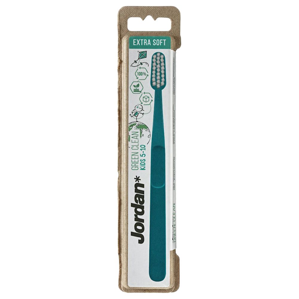 Jordan - Tooth Brush Green Clean Kids (5-10 Years) - Turquoise Green