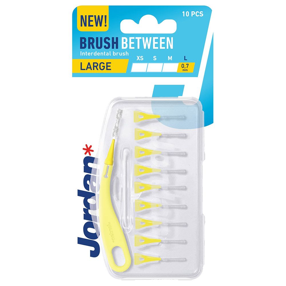 Jordan - Brush Between Interdental Brush L 0.7mm - Yellow