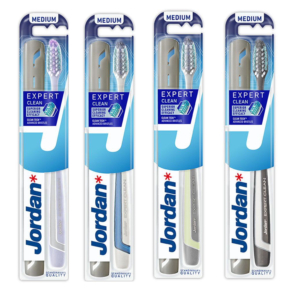 Jordan - Expert Clean Toothbrush - Medium, Assorted