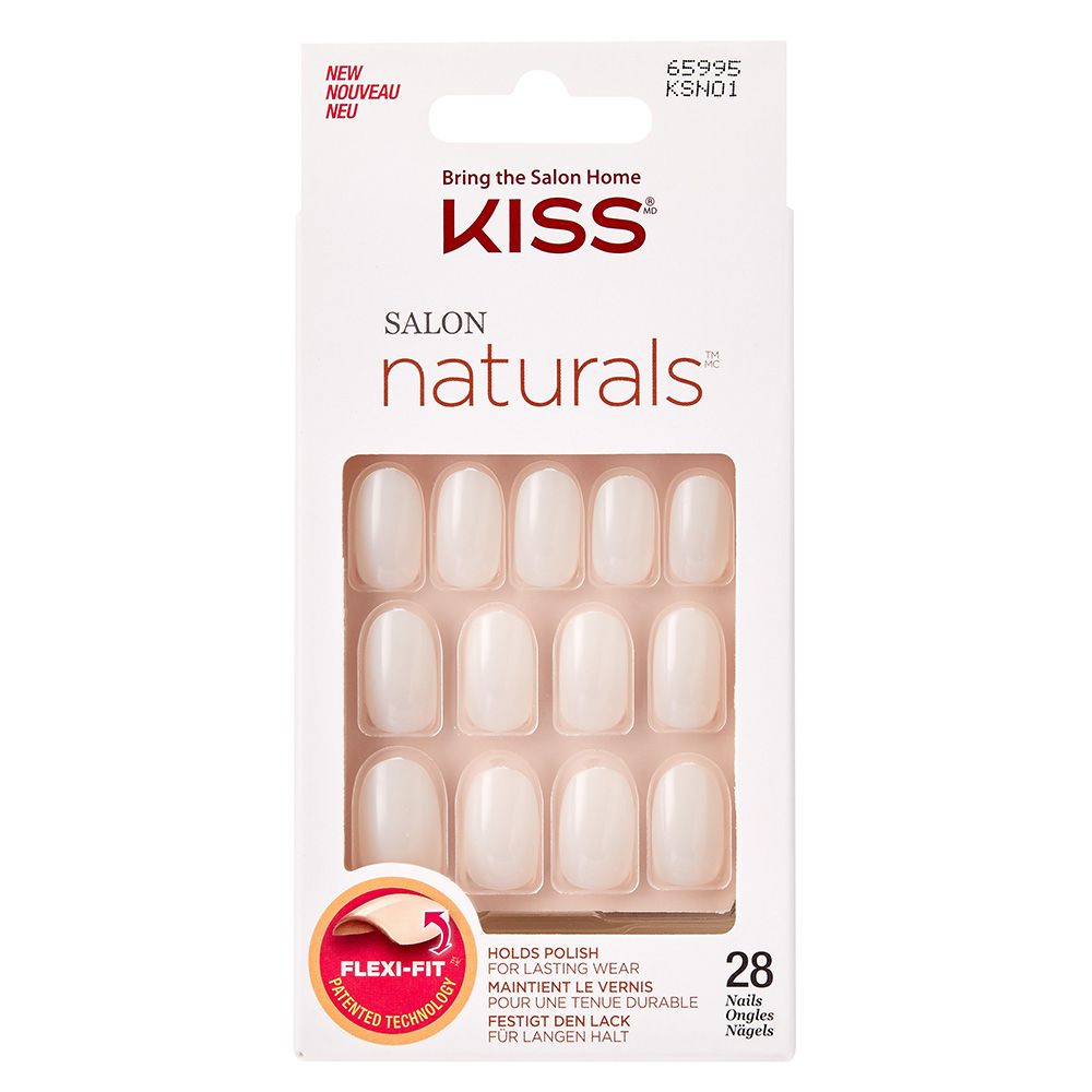 KISS - Salon Natural Nails - White