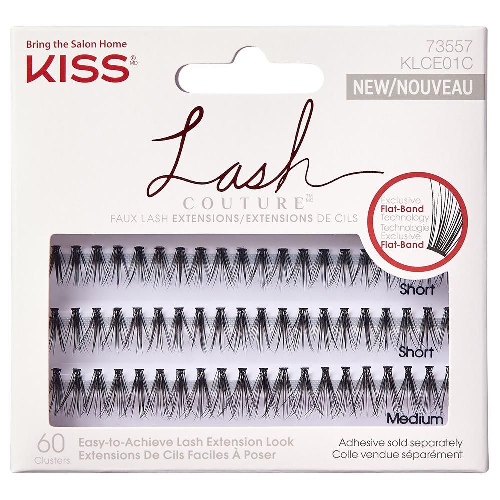 Kiss - Lash Couture Faux Extensions - 60pcs - Black