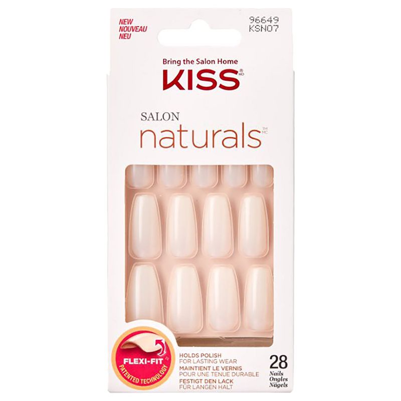 Kiss - Salon Naturals Coffin Shape Long Nails