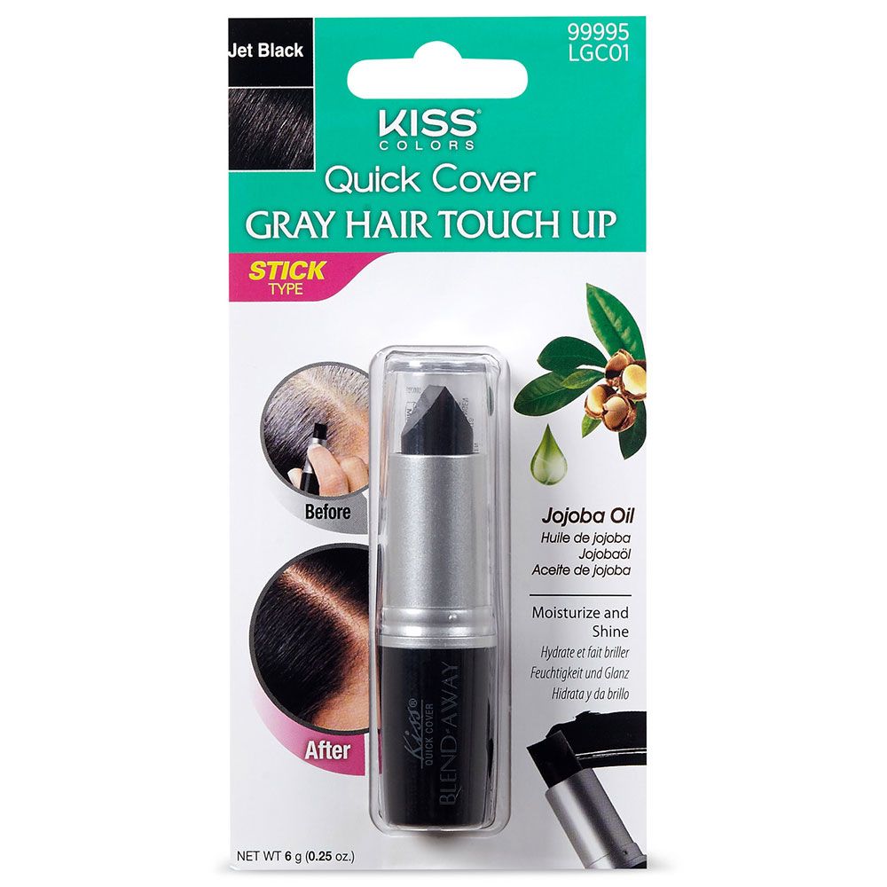 Kiss - Touch Up Hair Color Stick - Jet Black