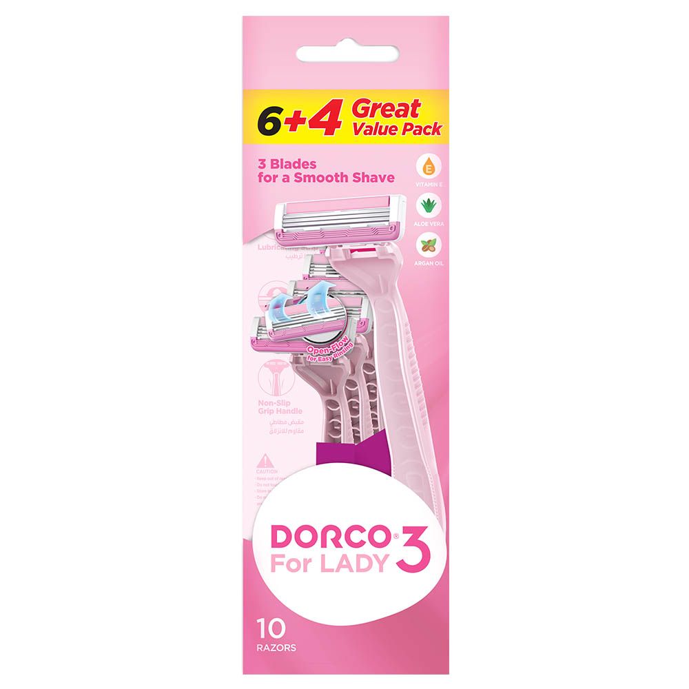 Dorco - Shai3 Women Disposable Razor 10pcs