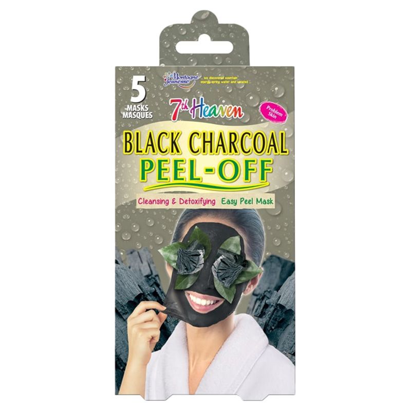 Montagne Jeunesse - 7Th Heaven Black Charcoal Peel-Off Mask Pack of 5