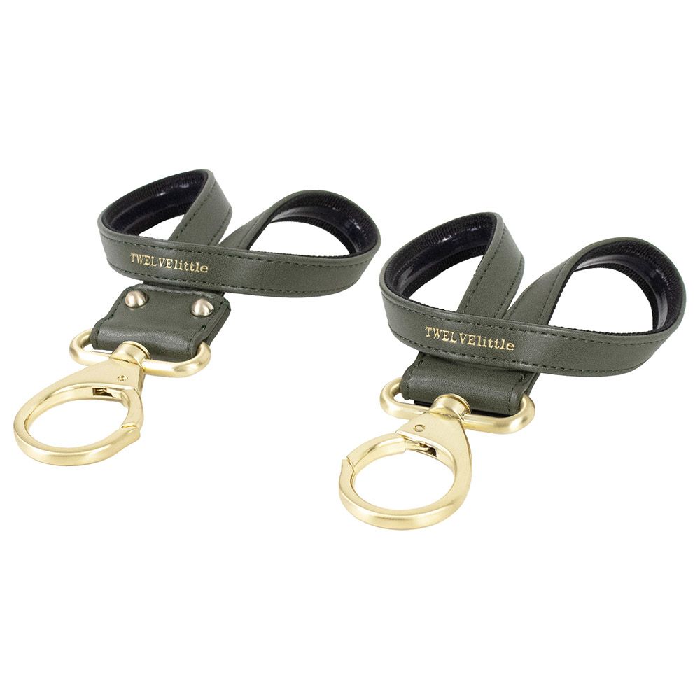 TWELVElittle - Stroller Clips - Dark Olive