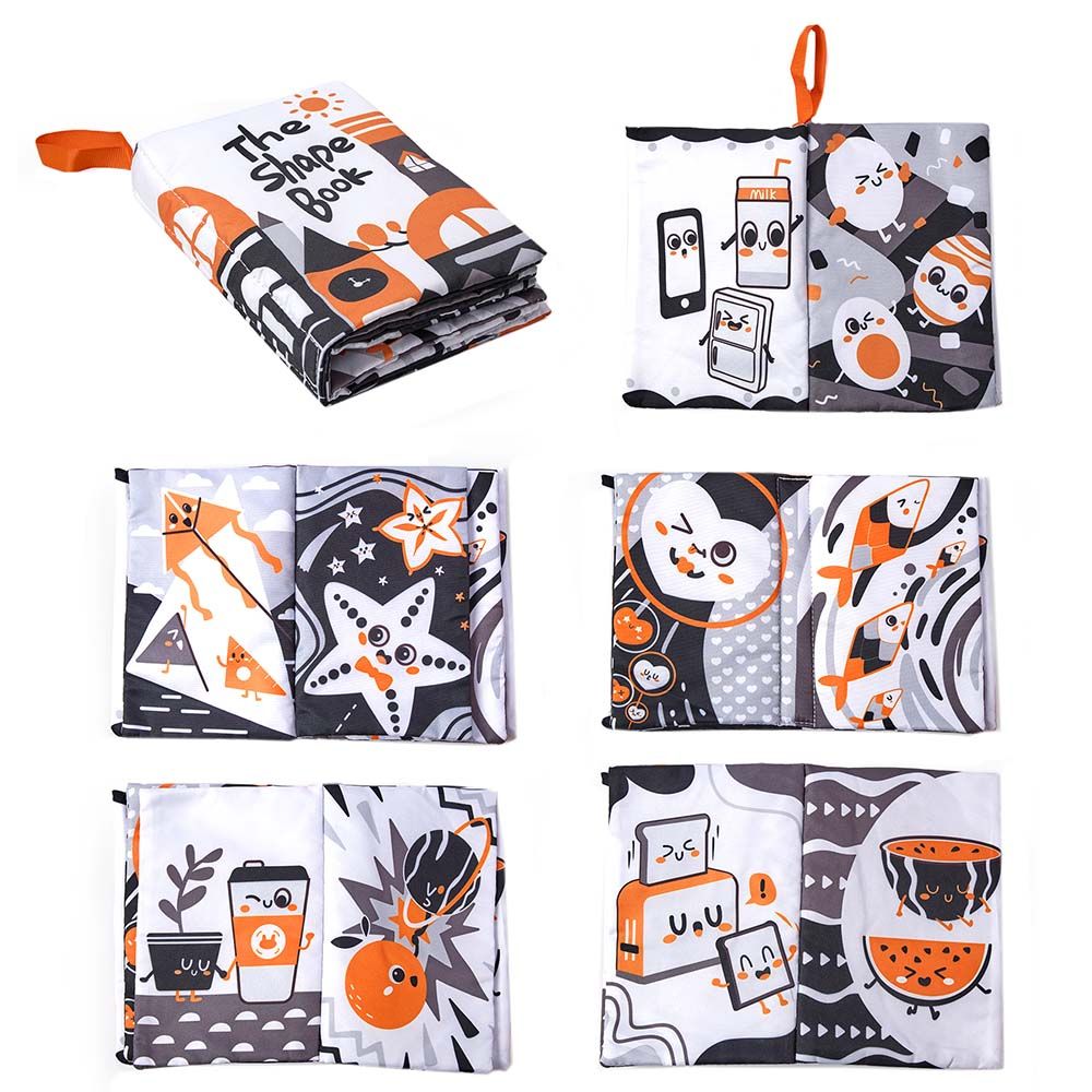 Tumama Kids - Shapes Cloth Book - Black & White