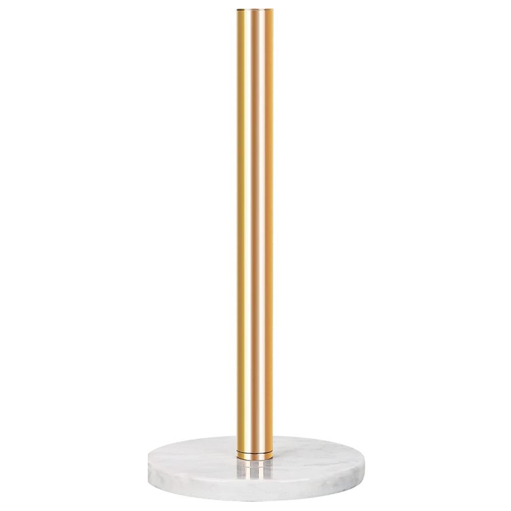 1Chase - Paper Tissue Towel Holder W/ Marble Base - Gold